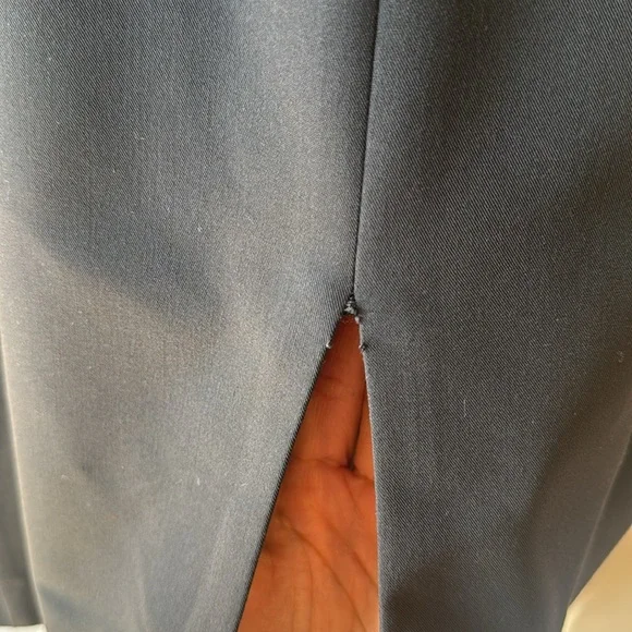 BLACK HALO ICONIC Black Jackie O Belted Sheath Dress 6 Gabardine Stretch - Picture 8 of 9